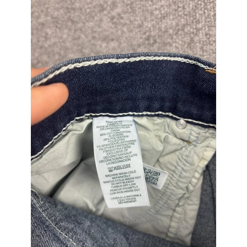 True‎ Religion Rocco Relaxed Skinny Jeans Mens 36x31 Dark Blue Stretch Denim
